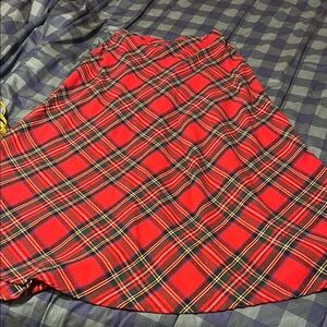 SHEIN Red Asymmetrical A-Line Mini Skirt